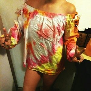 Large off-shoulder blouse